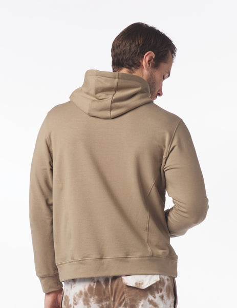 Ash Mocha Half Button Fleece Hooded Pullover – Aquarius Brand