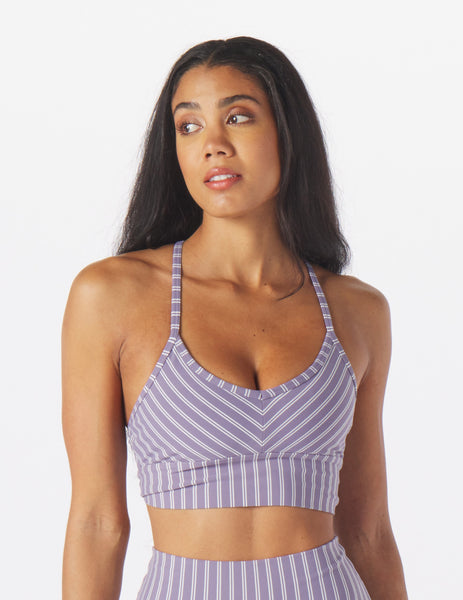 Premier Bra: Mocha/Oatmilk Stripe