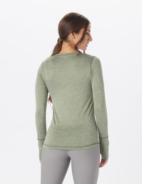 Simplicity Long Sleeve: Chive Heather – Glyder