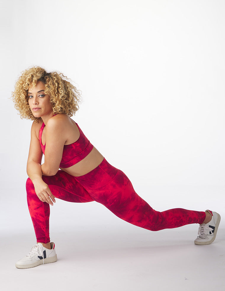 High Waist Pure Legging: Cherry Tie-Dye