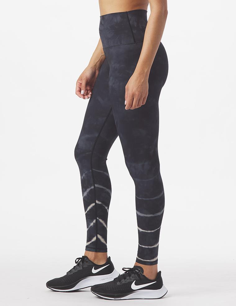 High waisted tie outlet dye leggings