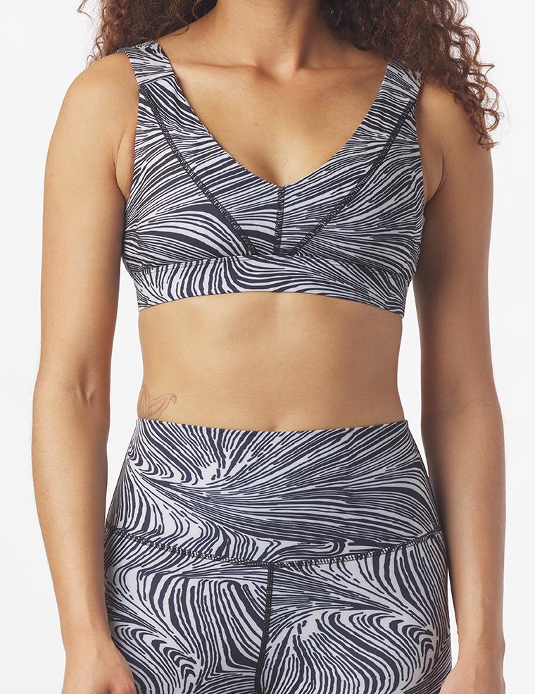 Glyder Apparel Sultry deals Legging (m) and Sports bra (L) set In Oatmeal Swirl NWT