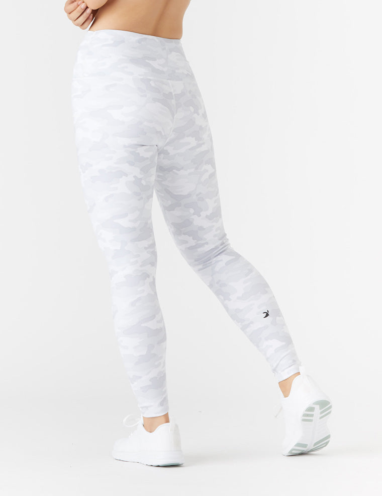 White sale printed leggings